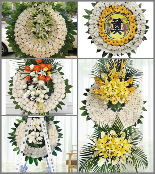 山东青岛平度市店子镇后王家村花圈速递